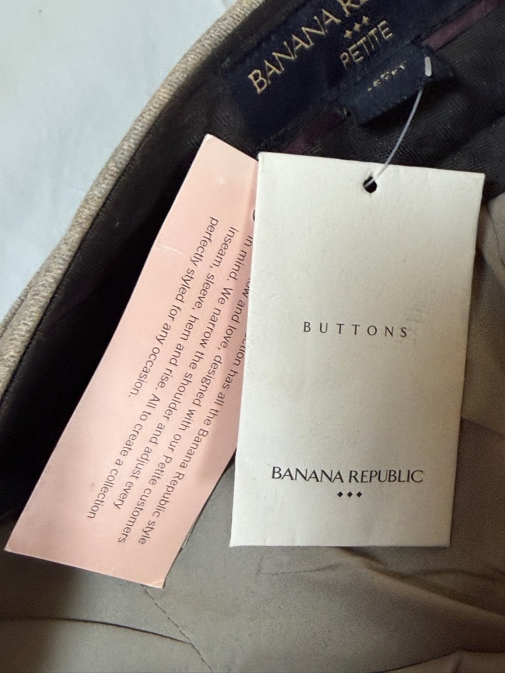 Banana Republic Light Taupe Women's Dress Trousers - Picture 5 of 7